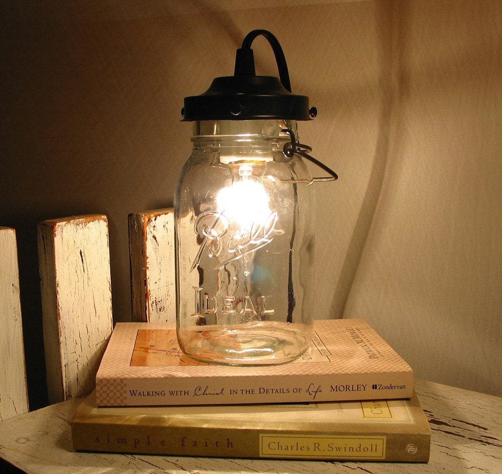 Orono II. Vintage Canning Jar LAMP Created New
