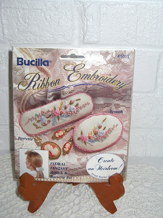 2 Silk Ribbon Embroidery Kits by Bucilla New by TashsAttic