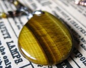Tiger Eye Pendant Necklace - Tiger Eye Necklace - One of a Kind