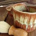 Shaving Mug, Brush, Olive Oil Soap with cocoa butter