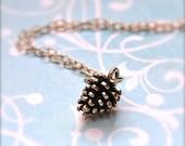 Silver Pine Cone Necklace