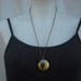 red top little black owl locket