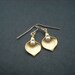Matte Gold Calla Lilly earrings