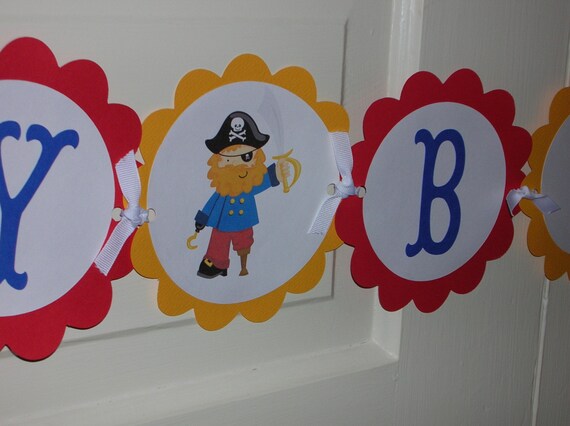 Pirate Birthday Banner Il_570xn