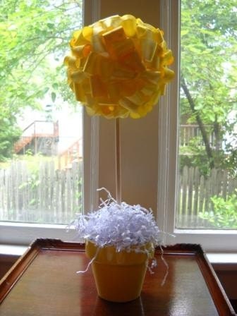 Ribbon Topiary, shades of yellow Il_570xn