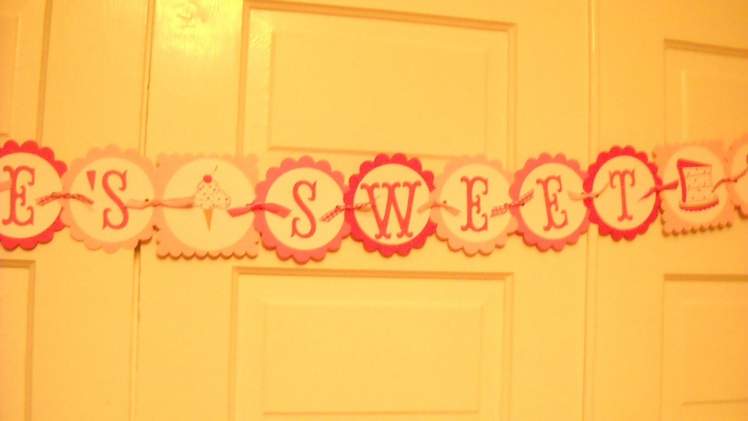 Sweet Shoppe Birthday Banner, pink Il_570xn