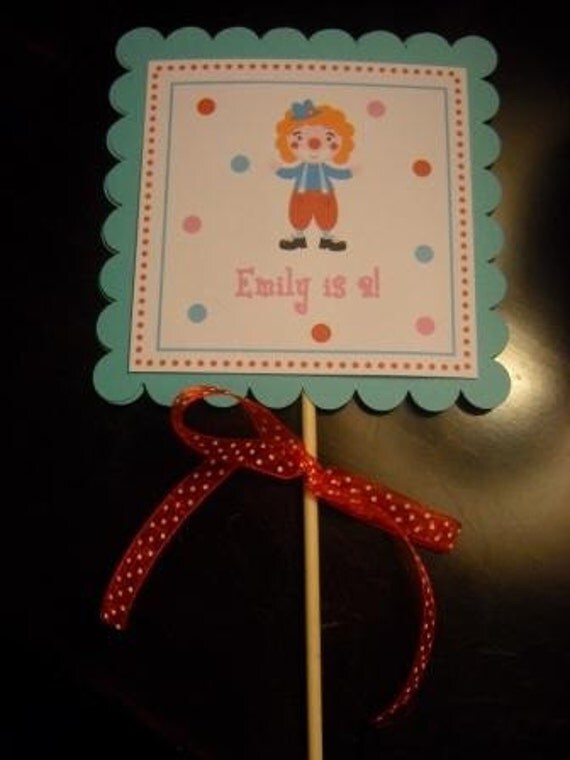 Custom Centerpiece - Adorable Girly Circus Theme Il_570xn