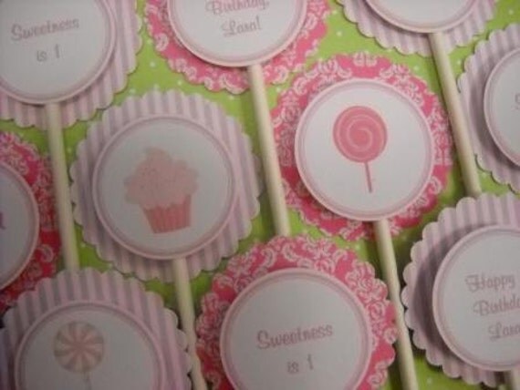 Cupcake Toppers - Pretty in Pink Collection - perfect for your next birthday party, baby or bridal shower Il_570xn