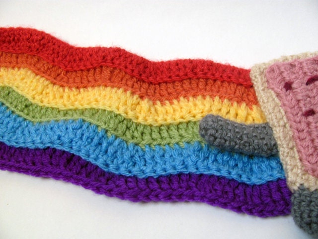 Pop Tart Cat Scarf Amigurumi CROCHET PATTERN