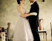 Lace Tea Length Wedding Dress - Inspired by Priscilla of Boston Trish