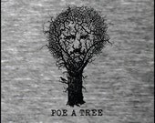 Edgar Allan Poe "Poe A Tree" Literary Poet T-Shirt - Reader - Book Gift - NOVEL-T