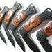 8 Engraved Black Decor Folding Pocket Knives Personalized Groomsman Best Man Ring Bearer Father of the Bride Gift Wedding Gift Keepsake