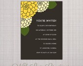 Modern Floral Invitation