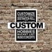 Custom Bus Roll Poster / Subway Scroll / Tram Banner 12in x  18in