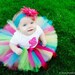 The Funky Monkey Birthday Tutu Set Includes tutu, shirt and headband with flower clip or bow-Great for Birthdays