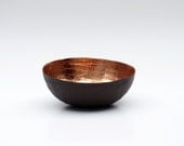 Paper Mache Bowl in Brown and Copper - The Mini -  Made to Order