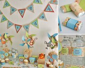 Non-Personalized "On Safari" Printable Party Kit with Banner