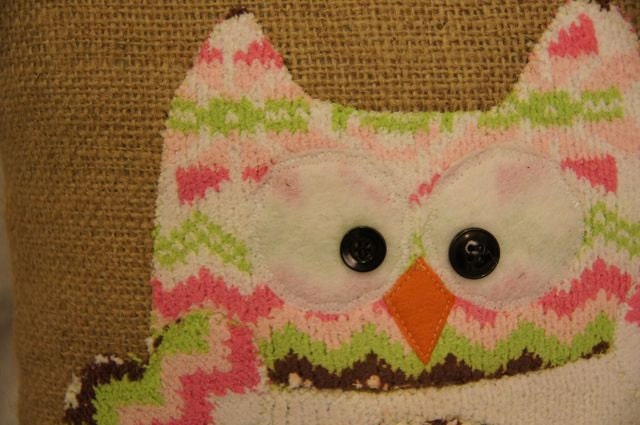 Sweater Owl Pillow