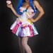 Custom Size Katy Perry inspired candy cupcake fabric corset dress