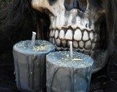 Spell Candles -  2 Loaded Herbal Votives for Protection and Banishing Soy Candles