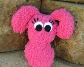 Baby Cookie Nummie Plush with Bunny Ears in Pink