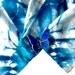 Silk Scarf Tie Dyed Blues