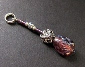 Purple Phone Charm, Key Chain, Zipper Pull - Celtic Knot. Handmade.
