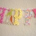 Custom - Large Happy Birthday plus cake bunting