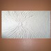 Textured Original Painting on Canvas 36x24 Modern Contemporary Wall Art Painting Home Decor Snow White Starburst, Made to Order