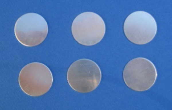 Sterling Silver Jewelry Blanks Disc 24 gauge 3/4 Inch Blank Circles SMOOTH Silver Disc Metal Stamp You get 16 FINISHED Sterling Disks
