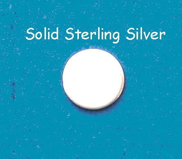 Sterling Silver Discs Hand Stamp Metal Blanks Jewelry Making Supplies Round Disk Circles Sterling Discs Fresh