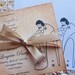 Vintage Lingerie Shower Bachelorette Party Pin Up Girl Invitation/Favor Tags Party Bundle 10 Each