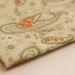 green and orange paisley, 22x107cm