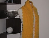 Scarf Knitted Yellow