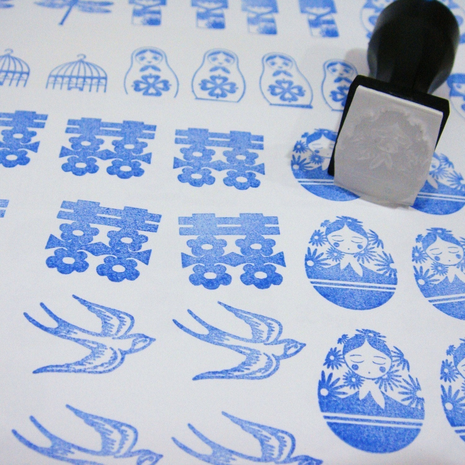 Rubber Stamp - Kokeshi (Mini CRAFT STAMP) C1150