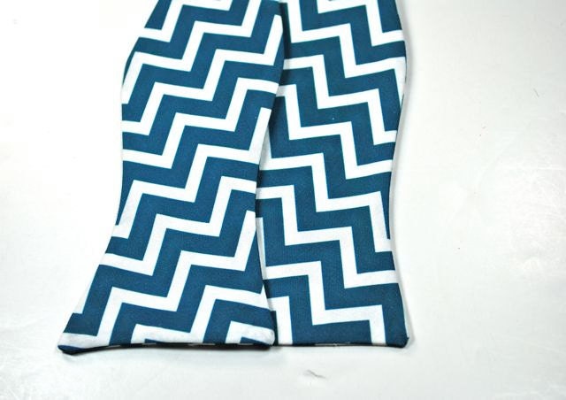 Teal Bow Tie, Bow Ties, Chevron Bow Tie, Mens Bow Ties, Boys Bow Ties, Custom Bow Ties, Cotton Bow Ties, Freestyle Bow Tie