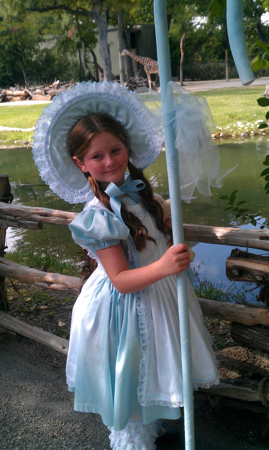 Little Bo Peep Costume, 4 pieces Handmade, Made to Order, Long or Short Sleeves. In Children sizes 12 Mo.-6yr.