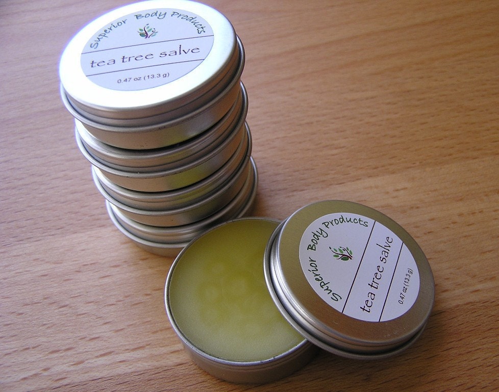 Tea Tree Salve Infused with Calendula and Chamomile, 0.46 oz tin