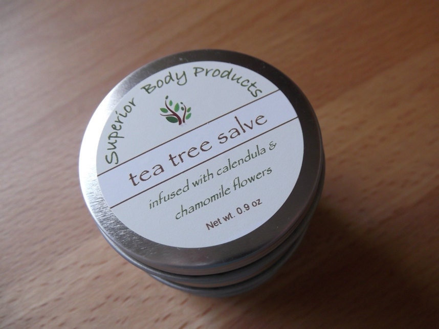 Tea Tree Salve Infused with Calendula and Chamomile, .9 oz