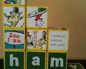 Green Eggs and Ham Dr Seuss Building Blocks