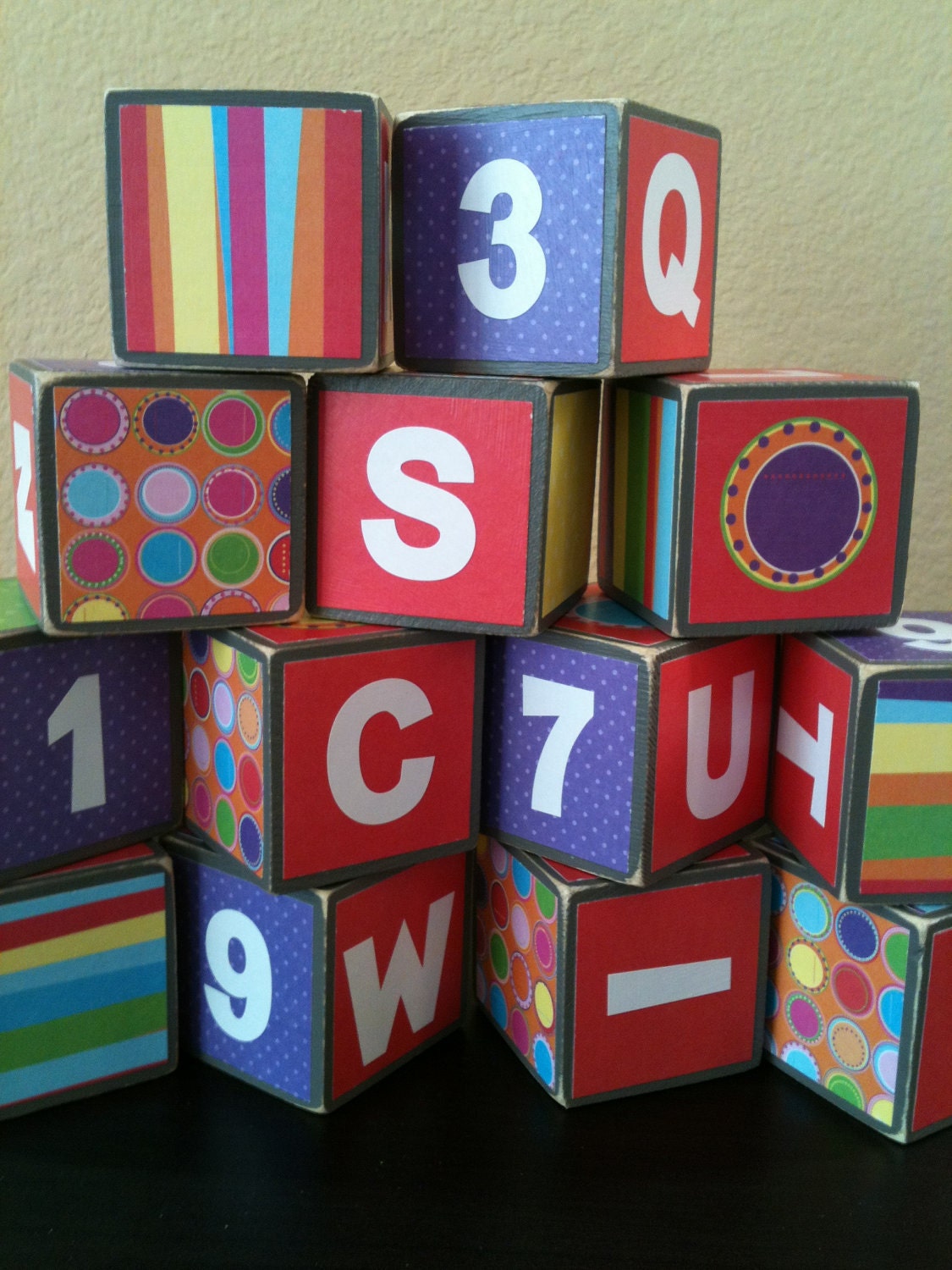 Grey Colorful Building Blocks