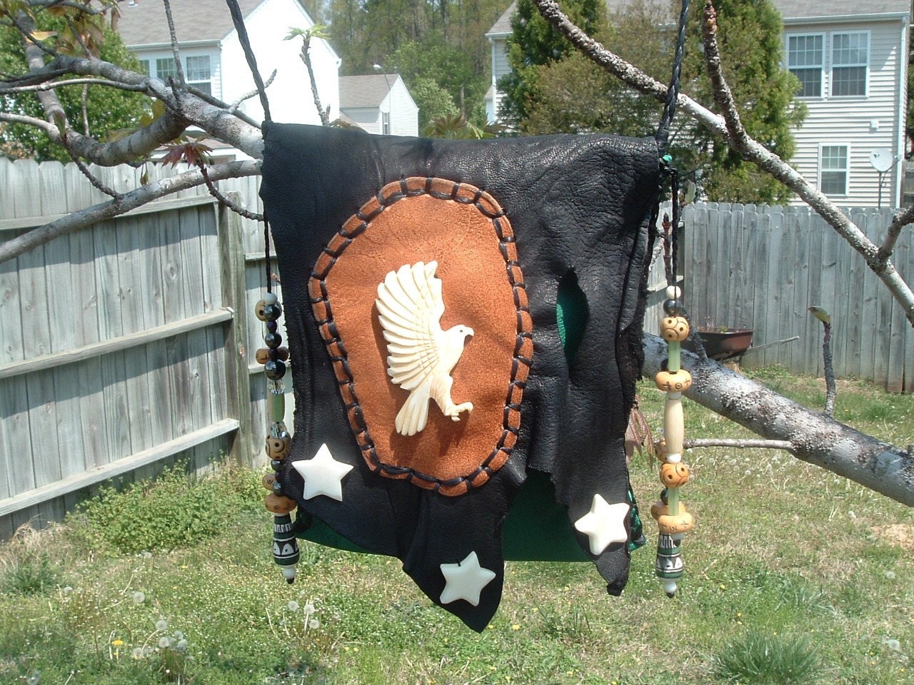 This is(((( reserve for JULIE JAY)))) please don't purchase goatskin medicine bag with an Eagle on the front ((((SALE))))