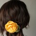 CUSTOM ORDER for Marieke Smith - Yellow Rose Hair Comb