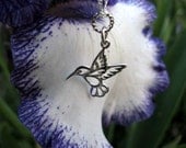 Sterling Silver Necklace - Hummingbird Necklace - Wedding - Bridesmaids - Symbol of Life and Joy