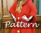 CROCHET PATTERN for The Hooded Poncho