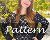 CROCHET PATTERN for The Open Weave Pullover