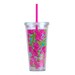 Personalized Lilly Tumblers with Straw