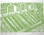 Grow your own linocut print.