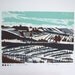 Winterscape linocut print.
