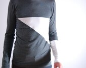 longsleeve / grey, white